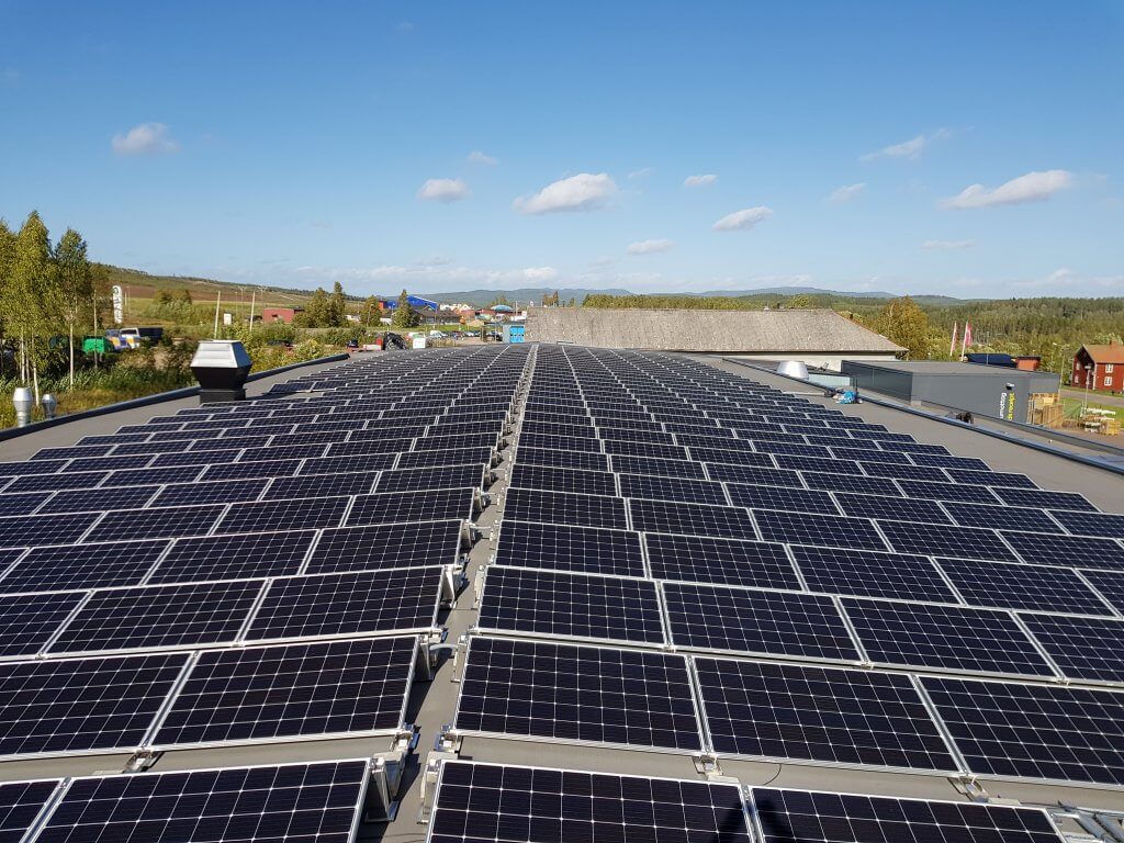 Solceller för företag
