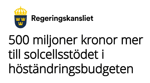 solcellsstöd