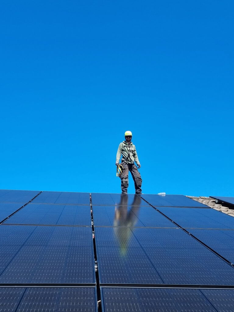 Solceller på tak i Lund