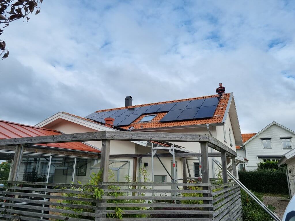 Solceller på tak i Falkenberg