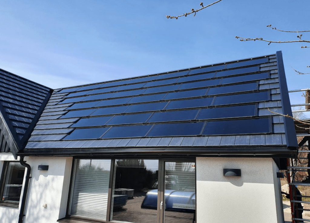 Soltech takintegrerade solceller Varberg