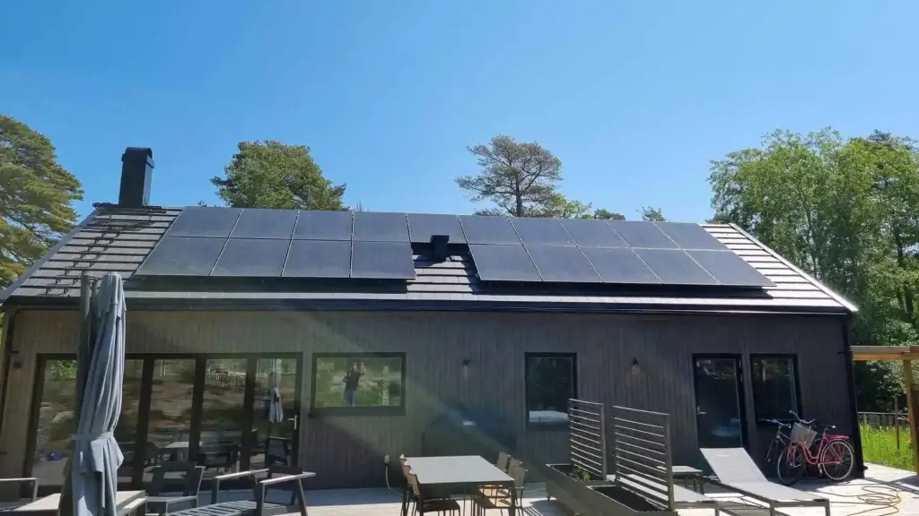 Villa med solceller från Paneltaket