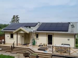 Nybyggnation med solceller
